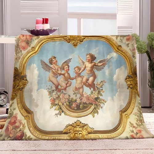 Generisch Fleecedecke 130x150 cm Retro Engel Antike Römische Kunst Kuscheldecke Überwurf Decke Weiche Sofadecke Bettdecke, Flauschig Weicher Überwurf Couchdecke für Reisen und Camping Generisch Fleecedecke 130x150 cm Retro Engel Antike Römische Kunst Kuscheldecke Überwurf Decke Weiche Sofadecke Bettdecke, Flauschig Weicher Überwurf Couchdecke für Reisen und Camping von Generisch