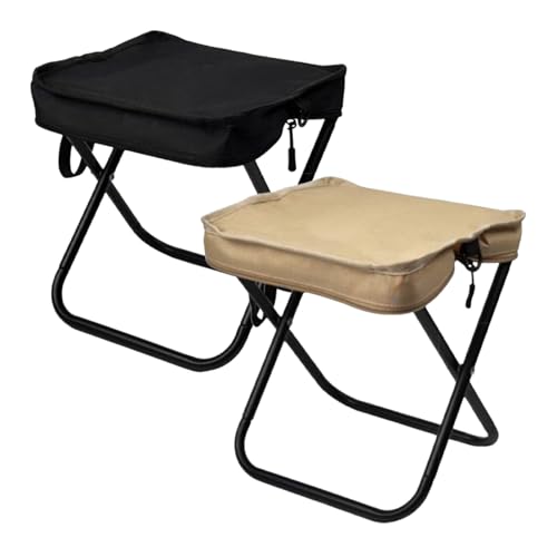 Generisch Foldable Chair, Portable Camping Seat, Outdoor Travel Stool, Lightweight Design, Built-In Carry Strap, Hiking Fishing Picnic BBQ, 10.24x9.45x10.24 von Generisch