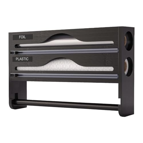 Generisch Folienhalter Mit Cutter - Folien Spender mit Cutter,Wandmontierter Schneidekasten Küchenorganizer Für Schrank Vorratsschrank Kühlschrank Aufbewahrung Generisch Folienhalter Mit Cutter - Folien Spender mit Cutter,Wandmontierter Schneidekasten Küchenorganizer Für Schrank Vorratsschrank Kühlschrank Aufbewahrung von Generisch