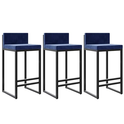 Generisch Frühstücksbar Bhairs 25-Zoll-Barhocker für die Kücheninsel, 3er-Set, Thekenhocker mit Rückenlehnen, Mid-Century-Modern-Barhocker in Thekenhöhe für Home Pub/Frühstücksbar – 75 cm S Generisch Frühstücksbar Bhairs 25-Zoll-Barhocker für die Kücheninsel, 3er-Set, Thekenhocker mit Rückenlehnen, Mid-Century-Modern-Barhocker in Thekenhöhe für Home Pub/Frühstücksbar – 75 cm S von Generisch