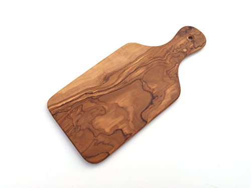 Generisch Frühstücksbrett mit Griff 26 cm Brotzeitbrett Schneidebrett Brettchen Kräuterbrett Olivenholz Holz Handarbeit Unikat Generisch Frühstücksbrett mit Griff 26 cm Brotzeitbrett Schneidebrett Brettchen Kräuterbrett Olivenholz Holz Handarbeit Unikat von susurrus