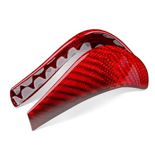 Generisch Für Q50 2013-2017 Auto Schaltknauf Shifter Abdeckung Aufkleber Innen Zubehör(Rot) von Generisch