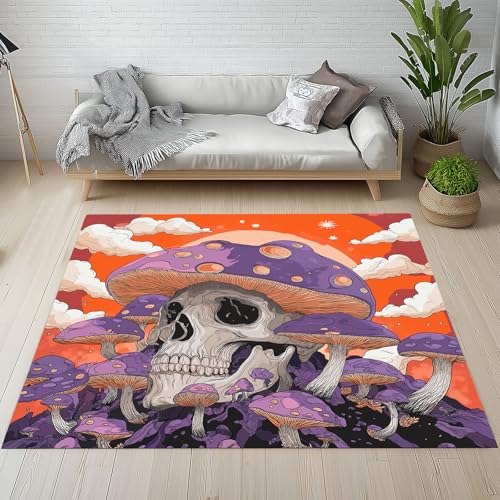 Generisch Furcht Pilz Totenkopf Teppich Kinderzimmer Waschbarer rutschfest Abstrakte Skeleton Teppich Weiche Kurzflor 100 x 160 cm Carpet für Wohnzimmer Schlafzimmer Bürostuhl Küche Kinderzimmer Generisch Furcht Pilz Totenkopf Teppich Kinderzimmer Waschbarer rutschfest Abstrakte Skeleton Teppich Weiche Kurzflor 100 x 160 cm Carpet für Wohnzimmer Schlafzimmer Bürostuhl Küche Kinderzimmer von Generisch