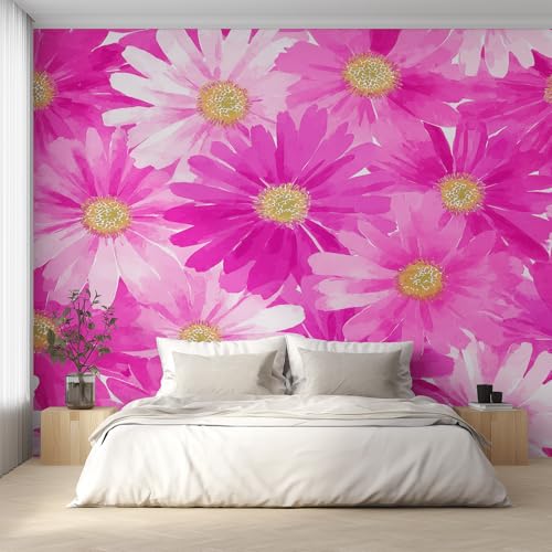Generisch Gänseblümchen Tapete, Fototapete Aquarell Rosa Blume, Vliestapete für Schlafzimmer Wohnzimmer, Wand Deko Tapeten, Wandverkleidung 450x315 cm D&O80 Generisch Gänseblümchen Tapete, Fototapete Aquarell Rosa Blume, Vliestapete für Schlafzimmer Wohnzimmer, Wand Deko Tapeten, Wandverkleidung 450x315 cm D&O80 von Generisch