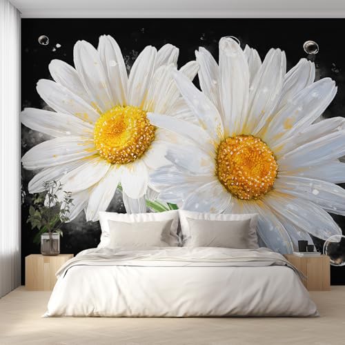Generisch Gänseblümchen Tapete, Fototapete Blumen Weiß Moderne, Vliestapete für Schlafzimmer Wohnzimmer, Wand Deko Tapeten, Wandverkleidung 350x256 cm D&O63 Generisch Gänseblümchen Tapete, Fototapete Blumen Weiß Moderne, Vliestapete für Schlafzimmer Wohnzimmer, Wand Deko Tapeten, Wandverkleidung 350x256 cm D&O63 von Generisch