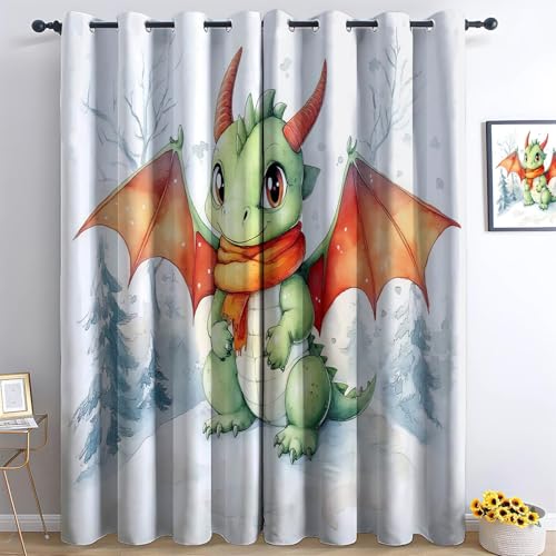 Generisch Gardinen Schlafzimmer 183 x 117 cm Thermovorhang Verdunkelungsvorhang Weiß Modern Polyester Vorhänge 3D Aquarellmalerei Drache Flügel Blickdicht Ösenvorhang 2Er Set Generisch Gardinen Schlafzimmer 183 x 117 cm Thermovorhang Verdunkelungsvorhang Weiß Modern Polyester Vorhänge 3D Aquarellmalerei Drache Flügel Blickdicht Ösenvorhang 2Er Set von Generisch