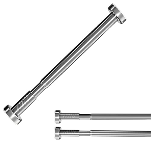 Generisch Gardinenstange Ohne Bohren 40-240cm Duschstange Ohne Bohren für Fenster Spannstange Vorhänge, Duschvorhang(2.30m) von Generisch