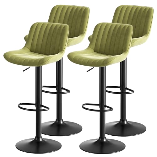 Generisch Grün Esszimmer-Barhocker-Drehstühle, 4er-Set – samtbezogen, höhenverstellbar, 360°-Schwenkfunktion Generisch Grün Esszimmer-Barhocker-Drehstühle, 4er-Set – samtbezogen, höhenverstellbar, 360°-Schwenkfunktion von Generisch