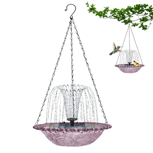 Generisch Hängende Vogelbadbrunnen - Solar angetriebene Vogelbadschale | Mehrzweck -Outdoor -Vogelbad | Vögel Feeder Tablett für Kolibris Garten Outdoor Balkon Wildtiere Generisch Hängende Vogelbadbrunnen - Solar angetriebene Vogelbadschale | Mehrzweck -Outdoor -Vogelbad | Vögel Feeder Tablett für Kolibris Garten Outdoor Balkon Wildtiere von Generisch