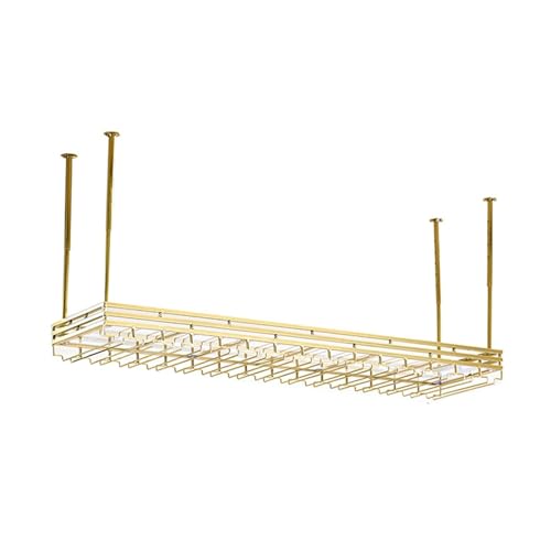 Generisch Hängender Glass-Aufbewahrungsregal-Organizer, Hängendes Umgekehrtes Weinglasregal, for Küche, Bar, Weinkeller-Aufbewahrung, Organizer, Display(60x35cm) von Generisch