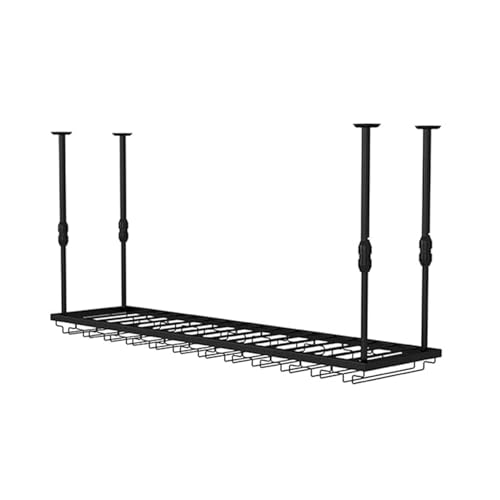 Generisch Hängender Stielglashalter, Umgedrehtes Dekoratives Hängeregal for Weingläser, for Küche, Bar, Weinkelleraufbewahrung, Organizer, Präsentation(60x30cm) von Generisch