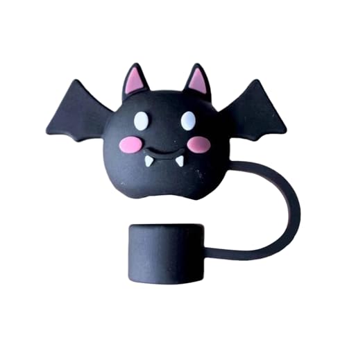 Generisch Halloween Trinkhalm Abdeckkappe für Becher, Silikon Totenkopf Geist, Strohhalm Aufsatz für Strohhalm mit 10 mm Durchmesser, staubdichte, Wiederverwendbare Trinkhalm-Deckel für Becher Generisch Halloween Trinkhalm Abdeckkappe für Becher, Silikon Totenkopf Geist, Strohhalm Aufsatz für Strohhalm mit 10 mm Durchmesser, staubdichte, Wiederverwendbare Trinkhalm-Deckel für Becher von Generisch