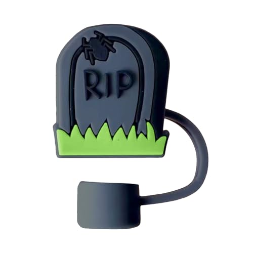 Generisch Halloween Trinkhalm Abdeckkappe für Becher, Silikon Totenkopf Geist, Strohhalm Aufsatz für Strohhalm mit 10 mm Durchmesser, staubdichte, Wiederverwendbare Trinkhalm-Deckel für Becher Generisch Halloween Trinkhalm Abdeckkappe für Becher, Silikon Totenkopf Geist, Strohhalm Aufsatz für Strohhalm mit 10 mm Durchmesser, staubdichte, Wiederverwendbare Trinkhalm-Deckel für Becher von Generisch