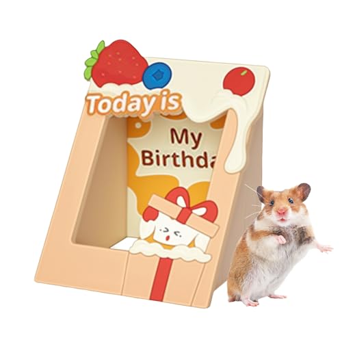 Generisch Hamster Versteck - Holz Igel Spielkäfig - Kleines Bilderrahmen-Design Haustierheim für Hamster Meerschweinchen Igel Beschäftigungsmöglichkeiten Ruheplatz Bewegung von Generisch