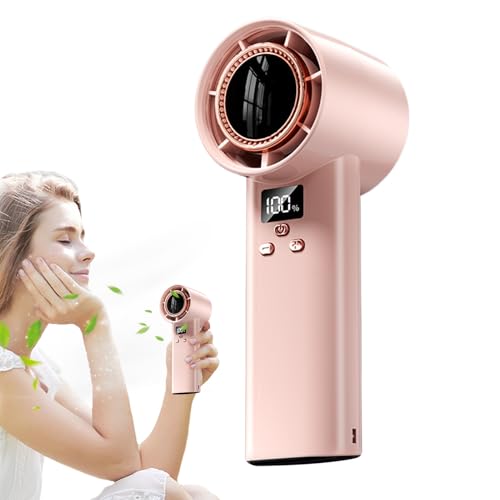 Generisch Handheld Turbo Ventilator,Digitales Display Wiederaufladbarer Mini-Ventilator - Leiser Turbo-Lüfter Mit 100 Geschwindigkeitsstufen, Kühlgerät Für Reisen Camping Schlafzimmer Und Sport Generisch Handheld Turbo Ventilator,Digitales Display Wiederaufladbarer Mini-Ventilator - Leiser Turbo-Lüfter Mit 100 Geschwindigkeitsstufen, Kühlgerät Für Reisen Camping Schlafzimmer Und Sport von Generisch