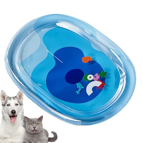 Generisch Haustier Wasserbett - Kühlmatte Für Hunde,Tragbare Kühlunterlage Mit Fischmotiv Für Wohnungskatzen Als Spieldecke Für Drinnen & Draußen Generisch Haustier Wasserbett - Kühlmatte Für Hunde,Tragbare Kühlunterlage Mit Fischmotiv Für Wohnungskatzen Als Spieldecke Für Drinnen & Draußen von Generisch