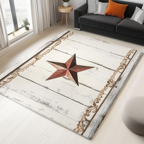Generisch Hellbraun Teppich 160x230 cm rutschfest und waschbar, Holzwand Fünfzackiger Stern Druck Teppich für Dekoration Schlafzimmer Kinderzimmer Wohnzimmer Kurzflor Läufer Generisch Hellbraun Teppich 160x230 cm rutschfest und waschbar, Holzwand Fünfzackiger Stern Druck Teppich für Dekoration Schlafzimmer Kinderzimmer Wohnzimmer Kurzflor Läufer von Generisch