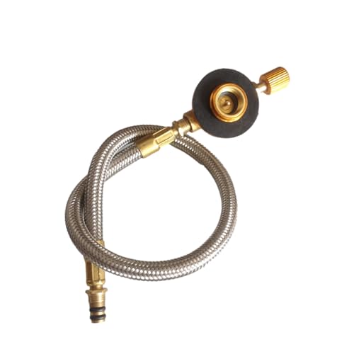 Generisch Herdschlauch Für Outdoor - Propanregler | Rohr Und Ventil | Grill - 0-20 Psi Einstellbarer Herd | Adapter Mit Schlauch | 37 cm Verlängerungsrohrofenadapter Für Campanzylindertank Im Freien von Generisch