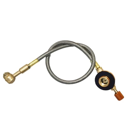 Generisch Herdschlauch Outdoor - Propanregler | Rohr Und Ventil | Grill - 0-20 Psi Einstellbarer Herd | Adapter Mit Schlauch | 37 cm Verlängerungsrohrofenadapter Für Campanzylindertank Im Freien von Generisch
