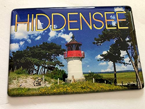 Hiddensee, Leuchtturm Gellen,Ostsee, Deutschland -Souvenir-Kühlschrankmagnet Fridge Magnet, Reiseandenken von Generisch