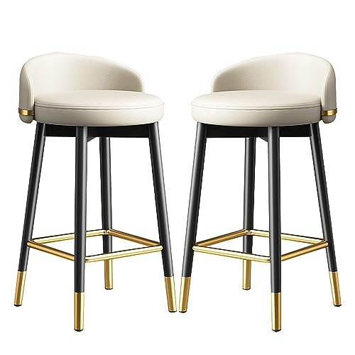 Generisch High Stool Set mit 2, Metal Barhocker mit Rückenlehne für Kücheninsel oder Heimat, modernes Design mit robusten Metallbeinen, ideal zum Frühstück oder Essen Generisch High Stool Set mit 2, Metal Barhocker mit Rückenlehne für Kücheninsel oder Heimat, modernes Design mit robusten Metallbeinen, ideal zum Frühstück oder Essen von Generisch