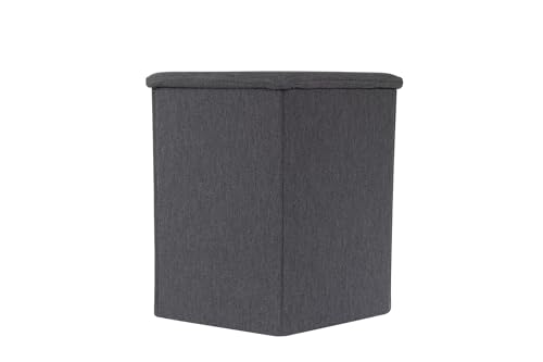 IKEA Hocker KJUGE mit Aufbewahrung - 38 cm Durchmesser - Höhe 33 cm - dunkelgrau IKEA Hocker KJUGE mit Aufbewahrung - 38 cm Durchmesser - Höhe 33 cm - dunkelgrau von IKEA