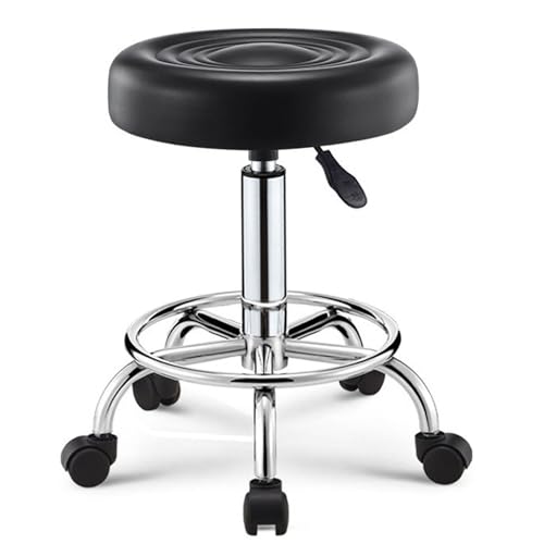 Generisch Höhenverstellbarer Stuhl-Schwenk-Bürostuhl mit Rückenlehne und Verstellbarer Fußstütze, mittel zurückgepolsterte Rollinghocker-Aufgabenstuhl für Home Office Studio Ergonomic Drafting Stuhl Generisch Höhenverstellbarer Stuhl-Schwenk-Bürostuhl mit Rückenlehne und Verstellbarer Fußstütze, mittel zurückgepolsterte Rollinghocker-Aufgabenstuhl für Home Office Studio Ergonomic Drafting Stuhl von Generisch