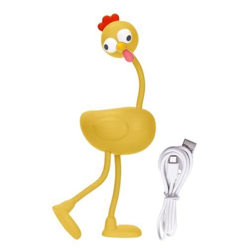 Generisch Hühnerlampe - Nachttischlampe - 3 Helligkeitsstufen Dimmbar Mit Flexiblen Schwanenhals Schreibtischlampe Für Schlafzimmer Küche Leseecke Erwachsene Und Kinder Nachttisch von Generisch