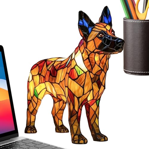 Generisch Hundenachtlampe | Tischstehlampe Aus Resin In Hundedesign | Nachtlicht Deko Für Schlafzimmer Nachttisch Wohnzimmer Bad Camping von Generisch