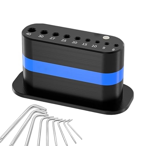 Generisch Inbusschlüssel-Halter | L-Förmiger Schlüsselhalter,Rutschfester Schnellspanner Halter für Werkbank Werkzeugwagen Techniker Klempner Schreiner von Generisch