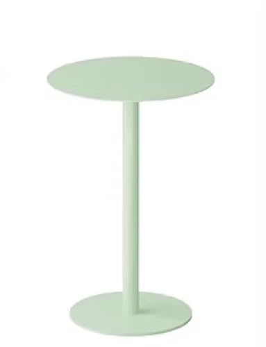 Generisch Iron Round Small Table, Sofa Side Table, Wall-Mounted Small Desk, Suitable for Bedroom, Study, Living Room, Balcony, Tea Room(Green,Height 50cm/19.7") von Generisch