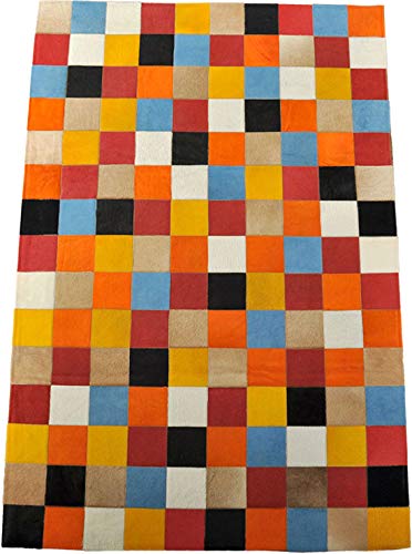 Generisch KUHFELL Teppich BUNT Multicolor Patchwork 100 x 150 cm Fell Teppich VON KUHFELLE online Generisch KUHFELL Teppich BUNT Multicolor Patchwork 100 x 150 cm Fell Teppich VON KUHFELLE online von Generisch