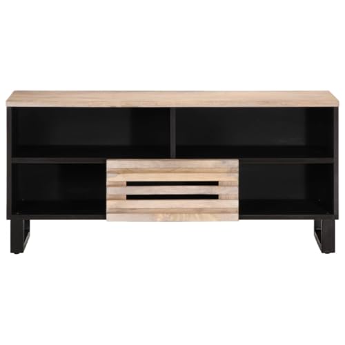 Generisch Kangmusi TV-Schrank 100x34x46 cm Massivholz Mango, 377517 Generisch Kangmusi TV-Schrank 100x34x46 cm Massivholz Mango, 377517 von Generisch