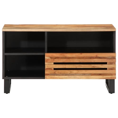 Generisch Kangmusi TV-Schrank 80x34x46 cm Massivholz Akazie, 377520 Generisch Kangmusi TV-Schrank 80x34x46 cm Massivholz Akazie, 377520 von Generisch