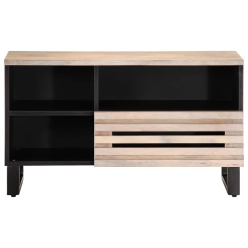 Generisch Kangmusi TV-Schrank 80x34x46 cm Massivholz Mango, Grau 377522 Generisch Kangmusi TV-Schrank 80x34x46 cm Massivholz Mango, Grau 377522 von Generisch