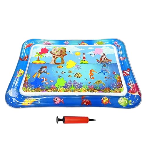 Generisch Katzen Trinkmatte, 66x47 cm Aufblasbare Wasser Spielmatte Sensorik, rutschfeste Kratzbrett wasserdichte Kühlmatte Für Innen Außen Welpen von Generisch