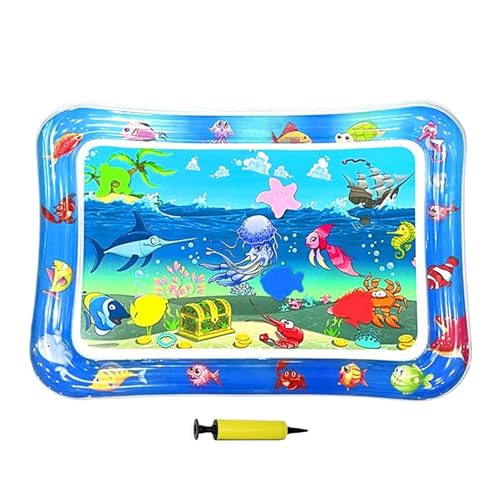 Generisch Katzen Wasserkissen | Aufblasbares Haustier Wasserbett 66x47 cm - rutschfeste Kratzbrett wasserdichte Kühlmatte Für Innen Außen Welpen von Generisch