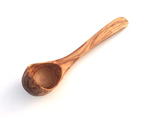 Generisch Kelle Länge wählbar 30/35 cm, Suppenkelle, Schöpflöffel, Saunakelle, aus Olivenholz in Handarbeit (Länge: 35 cm) von Generisch
