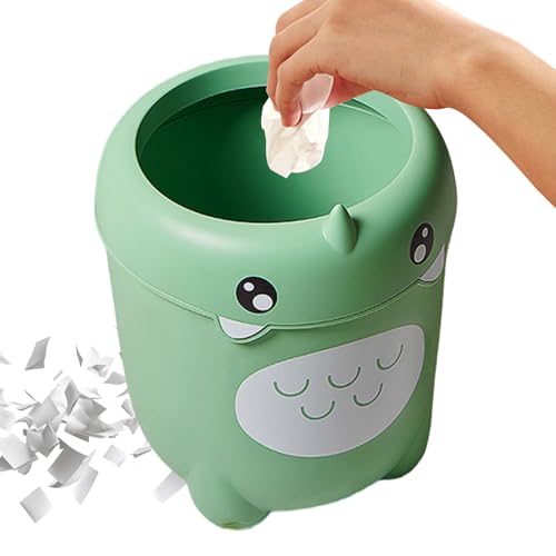 Generisch Kids Trash Can, Cute Dinosaur Bin, Little Waste Organizer, Large Capacity Design, Perfect for Apartments and Keeping Rooms or Kitchens Tidy Under Tables or Desks, 11.81x8.66x6.3 inches von Generisch