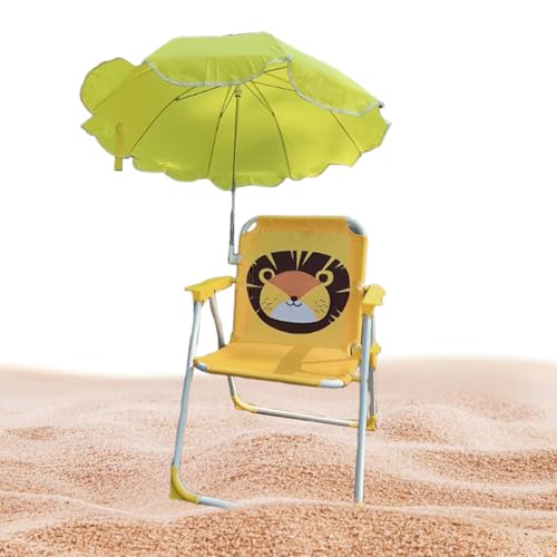 Generisch Kinder Campingstuhl Mit Sonnenschirm - Klappbarer Kinderstuhl Mit Schirm | Tragbarer Outdoor-Sitz Mit Schirm Für Garten Pool Picknick Und von Generisch
