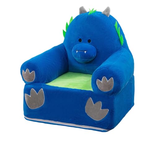 Generisch Kinder Sessel mit 2-in-1 Funktion, Klappbarer Kinderstuhl als Sitzliege ohne Polsterung, Kuscheliger Samtstoff, Waschbarer Bezug, Für Kinderzimmer & Spielzimmer (A) von Generisch
