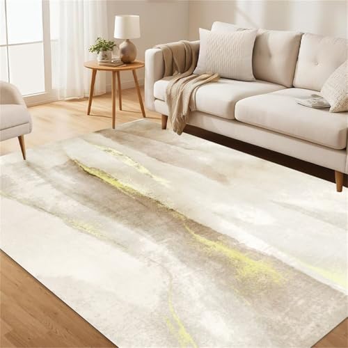 Generisch Kinder Teppich Abstrakter grau-gelber Wohnzimmerteppich fällt Nicht ab Rutschfester Gelb XXL Modern 120X160CM Generisch Kinder Teppich Abstrakter grau-gelber Wohnzimmerteppich fällt Nicht ab Rutschfester Gelb XXL Modern 120X160CM von Generisch
