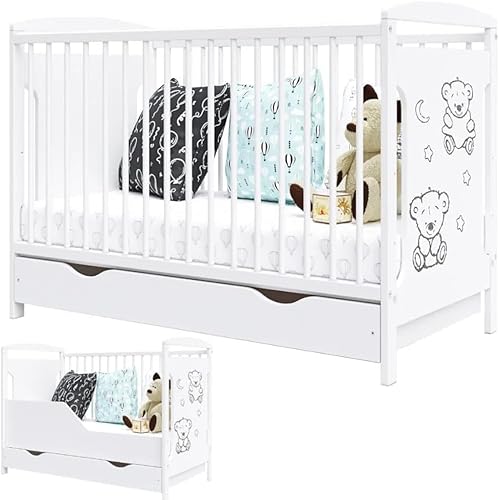 Generisch Kinderbett Ted inkl. Matratze Schublade & Umbaukit 120x60cm – wächst mit Ihrem Kind mit Generisch Kinderbett Ted inkl. Matratze Schublade & Umbaukit 120x60cm – wächst mit Ihrem Kind mit von Generisch