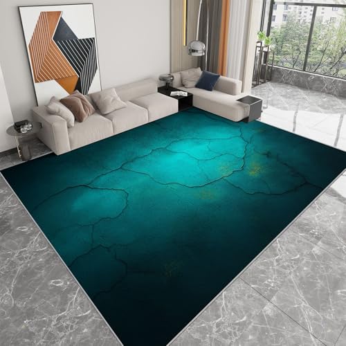 Generisch Kinderteppich 60x90 cm Shabby Chic Rissige Textur Läufer Flur Teppich, Waschbar Kurzflor Weich rutschfest Print Teppiche für Küche Schlafzimmer Badezimmer Flur Büro, Türkis Generisch Kinderteppich 60x90 cm Shabby Chic Rissige Textur Läufer Flur Teppich, Waschbar Kurzflor Weich rutschfest Print Teppiche für Küche Schlafzimmer Badezimmer Flur Büro, Türkis von Generisch