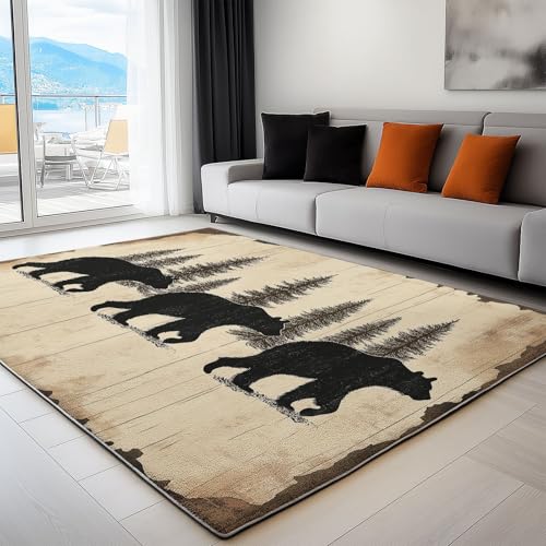 Generisch Kinderteppich 80x150 cm Bär Im Landhausstil Läufer Flur Teppich, Waschbar Kurzflor Weich rutschfest Print Teppiche für Küche Schlafzimmer Badezimmer Flur Büro, Braun Generisch Kinderteppich 80x150 cm Bär Im Landhausstil Läufer Flur Teppich, Waschbar Kurzflor Weich rutschfest Print Teppiche für Küche Schlafzimmer Badezimmer Flur Büro, Braun von Generisch
