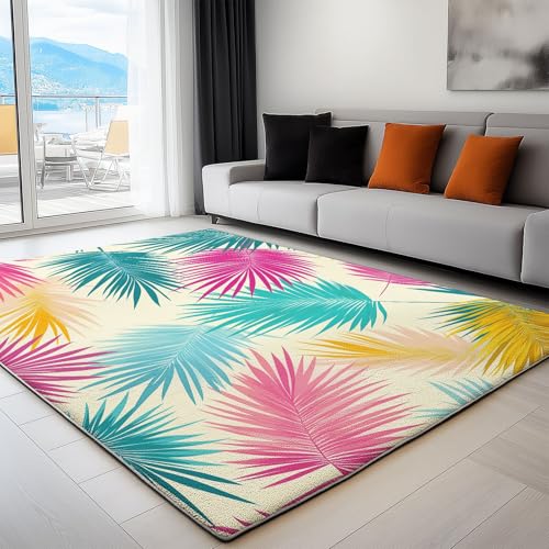 Generisch Kinderteppich 80x150 cm Farbe Der Palmblätter Läufer Flur Teppich, Waschbar Kurzflor Weich rutschfest Print Teppiche für Küche Schlafzimmer Badezimmer Flur Büro, Beige Generisch Kinderteppich 80x150 cm Farbe Der Palmblätter Läufer Flur Teppich, Waschbar Kurzflor Weich rutschfest Print Teppiche für Küche Schlafzimmer Badezimmer Flur Büro, Beige von Generisch