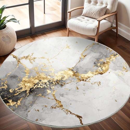 Generisch Kinderzimmer Teppich Rund 200 cm, Modern Flauschig Kurzflor Tusche-Marmor Waschbar Runder Teppich, Bunt Rutschfester Teppiche für Wohnzimmer Schlafzimmer Dekoration Generisch Kinderzimmer Teppich Rund 200 cm, Modern Flauschig Kurzflor Tusche-Marmor Waschbar Runder Teppich, Bunt Rutschfester Teppiche für Wohnzimmer Schlafzimmer Dekoration von Generisch