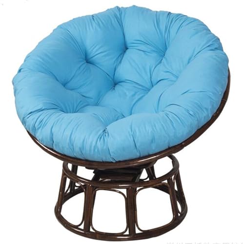 Generisch Kissen für Hängesessel, waschbares Schaukelstuhlkissen, Dickes Terrassen-Hängesesselkissen für Garten-Hängekorbstühle (nur Kissen) (Größe: 110 cm, Farbe: Pfauenblau) von Generisch