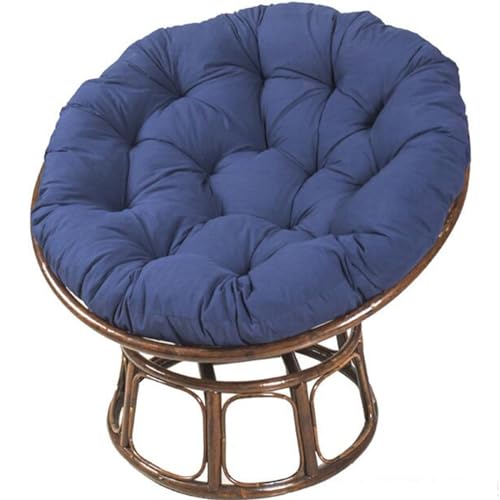 Generisch Kissen für Hängesessel, waschbares Schaukelstuhlkissen, Dickes Terrassen-Hängesesselkissen für Garten-Hängekorbstühle (nur Kissen) (Größe: 50 cm, Farbe: Marineblau) von Generisch