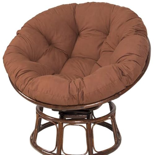 Generisch Kissen für Hängesessel, waschbares Schaukelstuhlkissen, Dickes Terrassen-Hängesesselkissen für den Garten (nur Kissen) (Größe: 60 cm, Farbe: Braun) von Generisch